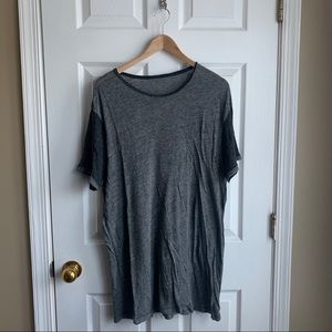 All Saints Viscose Long-Line Tee